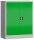 ClassiX Stahlschrank X-530315 lichtgrau, gelbgrün 2 Fachböden 80,0 x 38,0 x 100,0 cm, aufgebaut, 1 St.