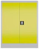 ClassiX Stahlschrank X-530316 zinkgelb, lichtgrau 2 Fachböden 80,0 x 38,0 x 100,0 cm, aufgebaut, 1 St.