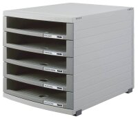 HAN Schubladenbox Contur  dunkelgrau 1505-0-19D, DIN B4 mit 5 Schubladen, 1 St.