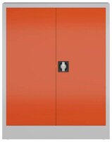 ClassiX Stahlschrank X-530314 feuerrot, lichtgrau 2 Fachböden 80,0 x 38,0 x 100,0 cm, aufgebaut, 1 St.