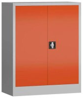 ClassiX Stahlschrank X-530314 feuerrot, lichtgrau 2 Fachböden 80,0 x 38,0 x 100,0 cm, aufgebaut, 1 St.