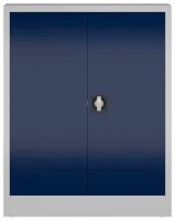 ClassiX Stahlschrank X-530311 enzianblau, lichtgrau 2 Fachböden 80,0 x 38,0 x 100,0 cm, aufgebaut, 1 St.