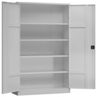 ClassiX Stahlschrank X-530370 lichtgrau 4 Fachböden...