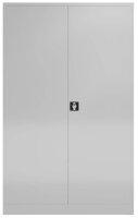 ClassiX Stahlschrank X-530370 lichtgrau 4 Fachböden 120,0 x 42,0 x 194,5 cm, aufgebaut, 1 St.