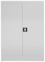 ClassiX Stahlschrank X-530327 signalweiß 2 Fachböden 92,0 x 42,0 x 120,0 cm, aufgebaut, 1 St.