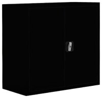 LÜLLMANN Stahlschrank 530309 tiefschwarz 1 Fachboden 80,0 x 38,3 x 75,0 cm, aufgebaut, 1 St.