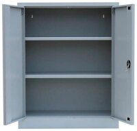 LÜLLMANN Stahlschrank 530310 lichtgrau 2 Fachböden 80,0 x 38,3 x 100,0 cm, aufgebaut, 1 St.