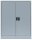 LÜLLMANN Stahlschrank 530310 lichtgrau 2 Fachböden 80,0 x 38,3 x 100,0 cm, aufgebaut, 1 St.