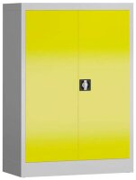 ClassiX Stahlschrank X-530326 zinkgelb, lichtgrau 2 Fachböden 92,0 x 42,0 x 120,0 cm, aufgebaut, 1 St.