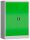 ClassiX Stahlschrank X-530325 lichtgrau, gelbgrün 2 Fachböden 92,0 x 42,0 x 120,0 cm, aufgebaut, 1 St.