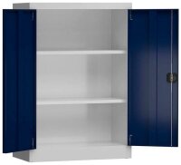 ClassiX Stahlschrank X-530321 enzianblau, lichtgrau 2...