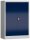 ClassiX Stahlschrank X-530321 enzianblau, lichtgrau 2 Fachböden 92,0 x 42,0 x 120,0 cm, aufgebaut, 1 St.