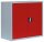 LÜLLMANN Stahlschrank 530304 feuerrot, lichtgrau 1 Fachboden 80,0 x 38,3 x 75,0 cm, aufgebaut, 1 St.