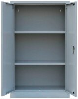 LÜLLMANN Stahlschrank 530290 lichtgrau 2 Fachböden 80,0 x 38,3 x 120,0 cm, aufgebaut, 1 St.