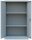 LÜLLMANN Stahlschrank 530290 lichtgrau 2 Fachböden 80,0 x 38,3 x 120,0 cm, aufgebaut, 1 St.