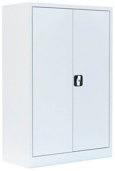 LÜLLMANN Stahlschrank 530327 signalweiß 2 Fachböden 92,5 x 42,2 x 120,0 cm, aufgebaut, 1 St.