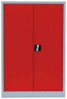 LÜLLMANN Stahlschrank 530324 feuerrot, lichtgrau 2...