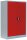 LÜLLMANN Stahlschrank 530324 feuerrot, lichtgrau 2 Fachböden 92,5 x 42,2 x 120,0 cm, aufgebaut, 1 St.