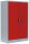 LÜLLMANN Stahlschrank 530324 feuerrot, lichtgrau 2 Fachböden 92,5 x 42,2 x 120,0 cm, aufgebaut, 1 St.