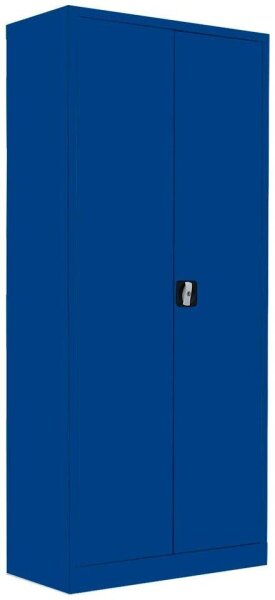 LÜLLMANN Stahlschrank 530333 enzianblau 4 Fachböden 80,0 x 38,3 x 180,0 cm, aufgebaut, 1 St.
