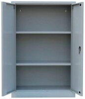 LÜLLMANN Stahlschrank 530320 lichtgrau 2 Fachböden 92,5 x 42,2 x 120,0 cm, aufgebaut, 1 St.