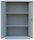 LÜLLMANN Stahlschrank 530320 lichtgrau 2 Fachböden 92,5 x 42,2 x 120,0 cm, aufgebaut, 1 St.