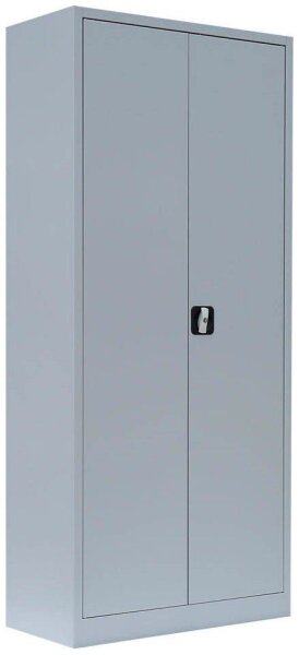 LÜLLMANN Stahlschrank 530330 lichtgrau 4 Fachböden 80,0 x 38,3 x 180,0 cm, aufgebaut, 1 St.