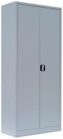 LÜLLMANN Stahlschrank 530330 lichtgrau 4 Fachböden 80,0 x 38,3 x 180,0 cm, aufgebaut, 1 St.