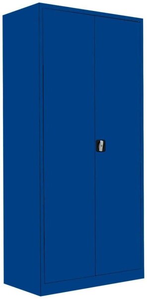 LÜLLMANN Stahlschrank 530343 enzianblau 4 Fachböden 92,5 x 42,2 x 195,0 cm, aufgebaut, 1 St.