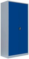 LÜLLMANN Stahlschrank 530351 enzianblau, lichtgrau 4 Fachböden 92,5 x 50,0 x 195,0 cm, aufgebaut, 1 St.