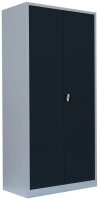 LÜLLMANN Stahlschrank 530348 anthrazit, lichtgrau 4 Fachböden 92,5 x 42,2 x 195,0 cm, aufgebaut, 1 St.