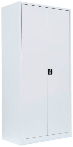 LÜLLMANN Stahlschrank 530357 signalweiß 4 Fachböden 92,5 x 50,0 x 195,0 cm, aufgebaut, 1 St.