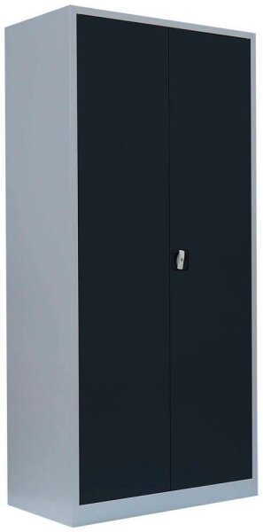LÜLLMANN Stahlschrank 530358 anthrazit, lichtgrau 4 Fachböden 92,5 x 50,0 x 195,0 cm, aufgebaut, 1 St.