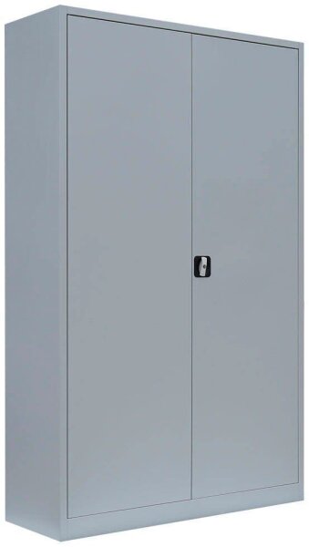 LÜLLMANN Stahlschrank 530370 lichtgrau 4 Fachböden 120,0 x 42,2 x 195,0 cm, aufgebaut, 1 St.