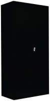 LÜLLMANN Stahlschrank 530359 tiefschwarz 4 Fachböden 92,5 x 50,0 x 195,0 cm, aufgebaut, 1 St.
