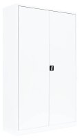 LÜLLMANN Stahlschrank 530377 signalweiß 4 Fachböden 120,0 x 42,2 x 195,0 cm, aufgebaut, 1 St.