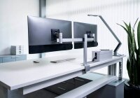 DURABLE Monitor-Halterung 508523 silber für 2...