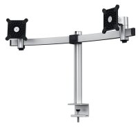 DURABLE Monitor-Halterung 508523 silber für 2 Monitore, Tischklemme
