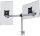 DURABLE Monitor-Halterung 508523 silber für 2 Monitore, Tischklemme