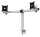 DURABLE Monitor-Halterung 508523 silber für 2 Monitore, Tischklemme