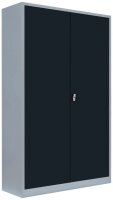 LÜLLMANN Stahlschrank 530388 anthrazit, lichtgrau 4 Fachböden 120,0 x 60,0 x 195,0 cm, aufgebaut, 1 St.