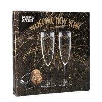 PAPSTAR Servietten Welcome New Year 20 St.