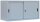 LÜLLMANN Schiebetürenschrank, 550130 lichtgrau 1 Fachboden 160,0 x 45,0 x 75,0 cm