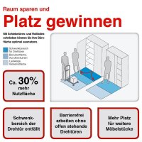 ClassiX Schiebetürenschrank, X-550145 lichtgrau 2 Fachböden 120,0 x 45,0 x 109,0 cm