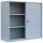ClassiX Schiebetürenschrank, X-550145 lichtgrau 2 Fachböden 120,0 x 45,0 x 109,0 cm