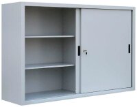 LÜLLMANN Schiebetürenschrank, 550150 lichtgrau 2 Fachböden 160,0 x 45,0 x 109,0 cm