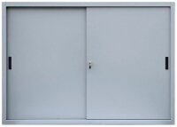 LÜLLMANN Schiebetürenschrank, 550150 lichtgrau 2 Fachböden 160,0 x 45,0 x 109,0 cm