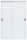 LÜLLMANN Schiebetürenschrank, 550167 signalweiß 4 Fachböden 120,0 x 45,0 x 195,0 cm