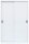 LÜLLMANN Schiebetürenschrank, 550167 signalweiß 4 Fachböden 120,0 x 45,0 x 195,0 cm