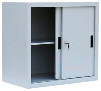 LÜLLMANN Schiebetürenschrank, 550080 lichtgrau 1 Fachboden 80,0 x 45,0 x 75,0 cm